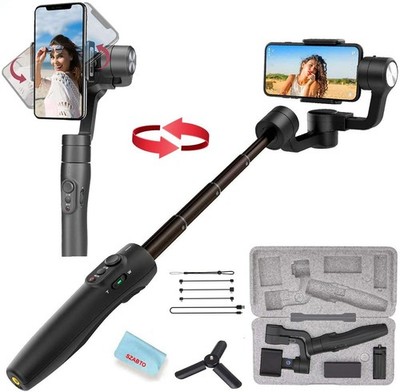 3-Axis Gimbal Stabilizer for iPhone 12 Xs Max XR X 8 7Plus 6 Smartphone Vlog ...