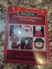 NIP Holiday Time Christmas Traditions- Photo Collage Cross Stitch