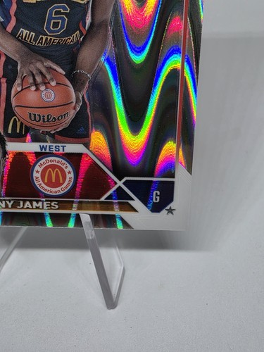 2023 Topps Chrome McDonald's All American RayWave Refractor #68 Bronny James RC - Picture 7 of 10