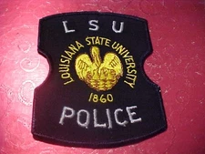LOUISIANA STATE UNIVERSITY POLICE PATCH SHOULDER SIZE UNUSED