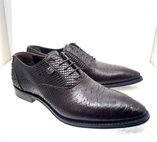 Dino Bigioni Shoes, Brown Print Ptyhon Leather size 40
