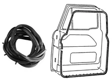 Rubber Door Seal Weatherstrip Kit PREMIUM RH LH 1961-66 Ford Pickup Truck
