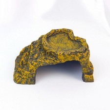Reptilienh&ouml;hle mit Sonnenplattform naturgetreu f&uuml;r Terrarium, Reptilien, Geckos
