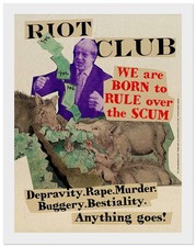 Jamie Reid Bullingdon Bully Boris in the Riot Club Limited editon #/150 VGC.