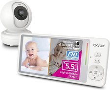Axvue A2HD Video Baby Monitor 1080P Full HD 5.5" IPS Screen Night Vision Temp