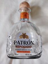 PATRON REPOSADO EMPTY Bottle TEQUILA 700ml Mexico Upcyclin Weddings Original Lid