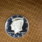 1992-S Kennedy Half Dollar Proof 90% Silver Coin