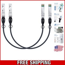 H Fiber 10G Passive DAC Cable - 0.5M SFP Copper, Compatible with Cisco/Netgear