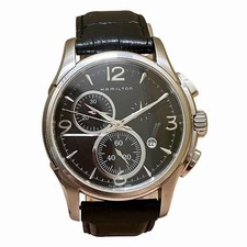 Hamilton Jazzmaster H326120 Quartz Chronograph Watch Men Stainless Steel