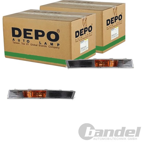 2x DEPO JEU DE CLIGNOTANTS TRANSPARENT PARE-CHOCS AVANT pour VW PASSAT - Photo 1/7