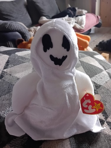Ty Beanie Babies Sheets The Ghost, Small Plush Soft Toy, With Tags - Picture 12 of 12