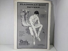 Vintage Plainsman Boot Pattern Tandy Leather ...