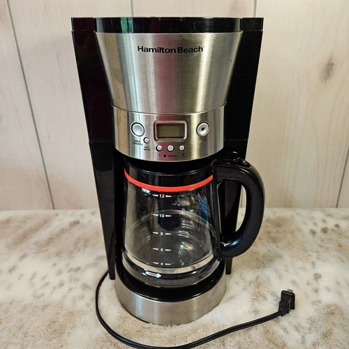 Hamilton Beach 12 Cup Programmable Coffee Maker 46895 Brew Strength Keep Warm