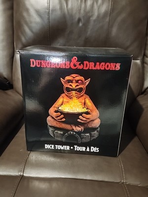 D&D Dungeons & Dragons Dice Tower WOTC Polyresin GameStop Exclusive W/batteries