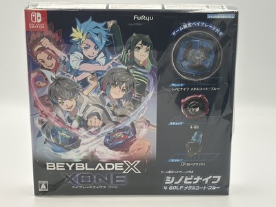 Beyblade X XONE Shinobi Knife 4-60LF Metal Coat Blue Nintendo Switch Japan New 