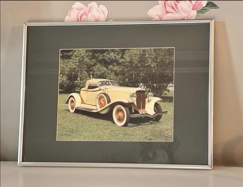 Vintage Auburn 851 Boattail Speedster Framed Photo Print 1930s Classic Car Art
