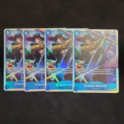 4x Dracule Mihawk OP09-048 SR | One Piece TCG | Emperors in the New World 