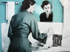 1950 HALL-MACK Bathroom Accessories Catalog Los Angeles Concealed Vanities Bars+