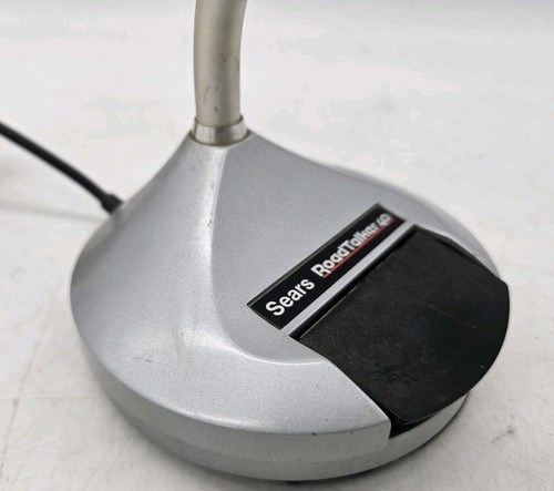 Vtg Sears RoadTalker 40 Desk Mic Mike Microphone for CB Ham Road Talker Untested - Afbeelding 2 van 8