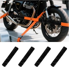 4pcs Motorcycle Tie Down Straps Soft Loop Coversartificial Wool Motorcycle Soft