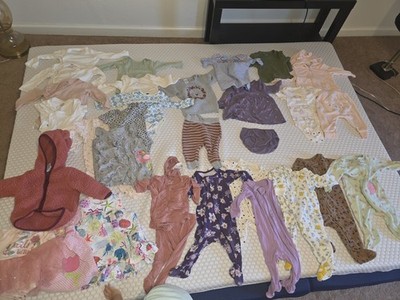 32 Piece Lot Of Baby Clothes 6-9 Months Monica And Andy, Carters, H&m And More