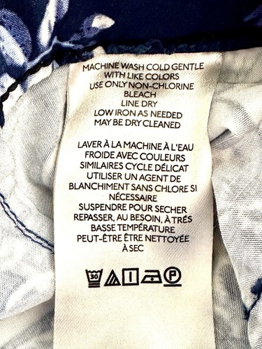 Neu mit Etikett Anthropologie Colette Hose blau Motiv Größe 27 - Bild 12 von 13