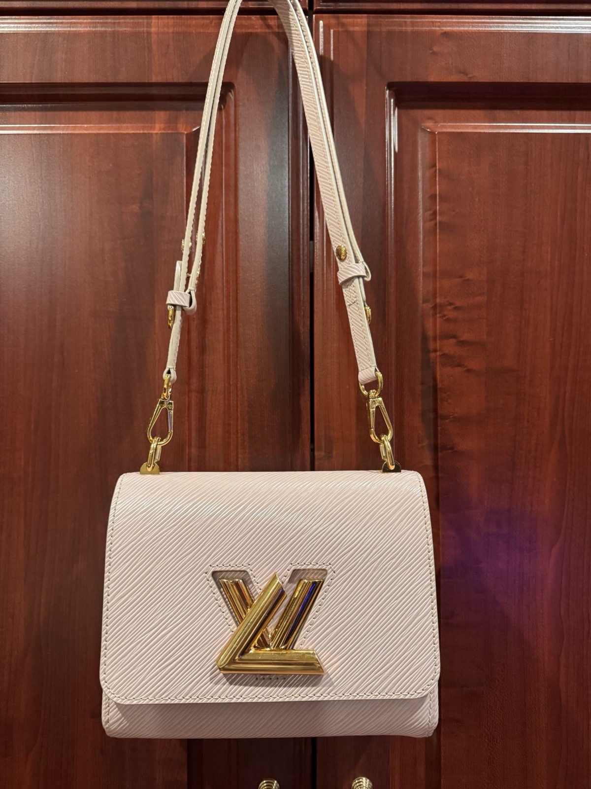 Louis Vuitton Twist Pm Epi Leather Bag And Wallet Light Pink/Beige & Pink Wallet