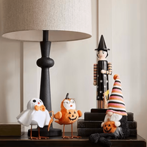 Cascanueces de madera de bruja encantadora Halloween coleccionable decoración del hogar nuevo - Imagen 3 de 3