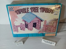 Tumble Tree Timbers Wooden Building Blocks Logs Toy 77 pc orig sealed packaging