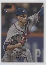 2018 Topps Stadium Club Black Foil Max Fried #217 jc3