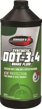 Johnsen's Synthetic Dot 3 Brake Fluid 32 Fl Oz Premium Machine Lubricant