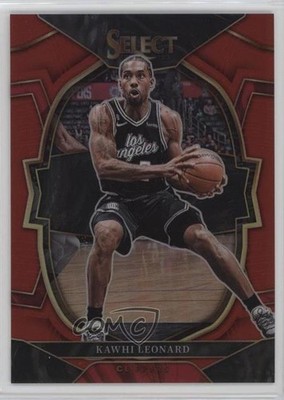 2022-23 Panini Select Concourse Red Prizm 188/199 Kawhi Leonard #65 6o3