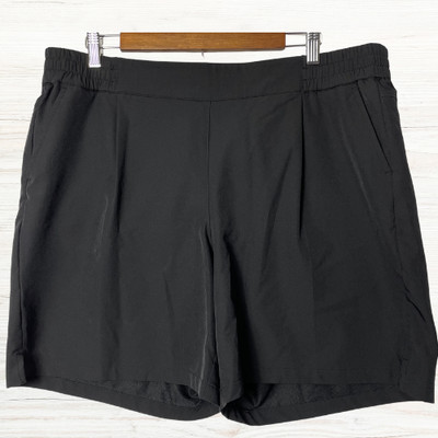 Tek Gear Womens Athletic Shorts XL Black DryTek  Pull-On Pockets Active Sports