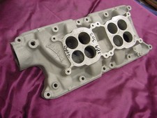 Mustang Ford 289 302 Edelbrock Low Riser Dual Quad Intake Manifold Mustang Ford 289 302 Edelbrock Low Riser Dual Quad Intake Manifold