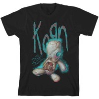 Korn T Shirt SOS Doll Band Logo Nue Offiziell Herren Schwarz