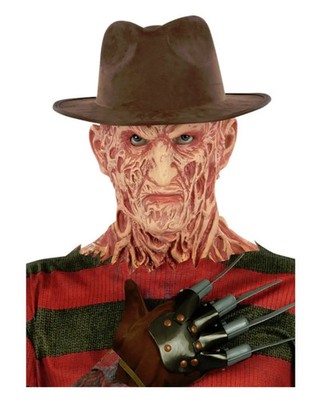 Freddy Krueger Hut   Lizenzierter Nightmare on Elm Street Fedora Hut   Braunes