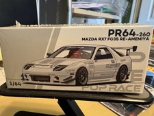 Pop Race Mazda RX7 FC3S RE-Amemiya White 640260 1/64