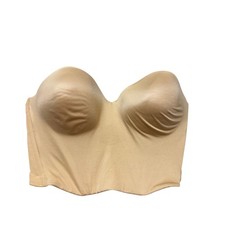 b.tempt'd Wacoal Faithfully Yours Strapless Longline Bustier Bra Nude 38D Bridal