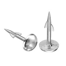 uxcell 100Pcs Upholstery Nails, 8x17.8mm Tacks Furniture Silver
