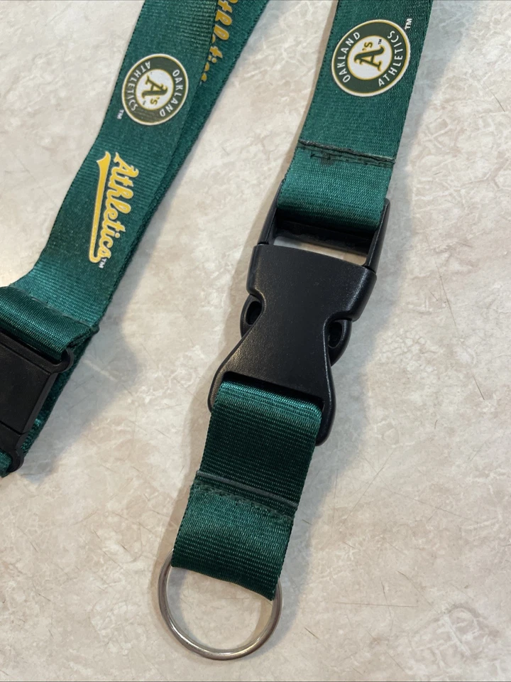 Oakland A's Athletics Breakaway Lanyard Keychain MLB Licensed Official Merch - Image 4 of 4