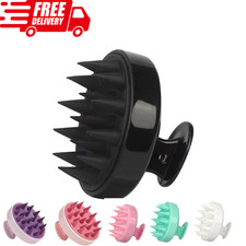 Hair Scalp Massager Brush Silicone Shampoo Massage Scrubber Shower Cleaning Tool