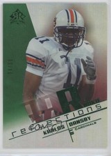 2004 Upper Deck Reflections Rookie Green 4/50 Karlos Dansby #196 0f6