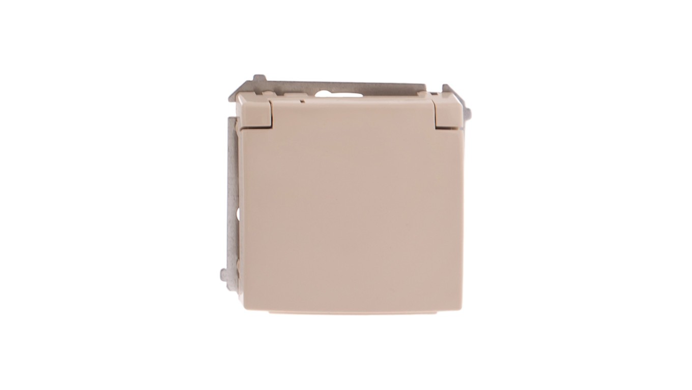 Splashproof Socket with/u IP44 with Simon Basic BMGZ1B.01/12