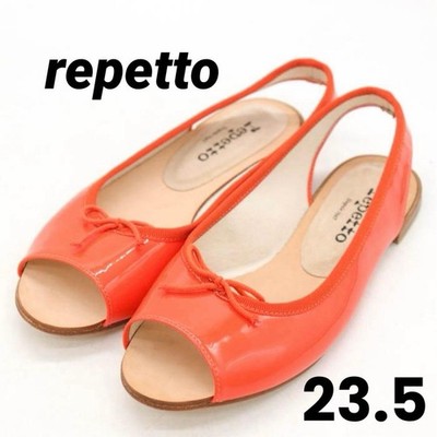 Repetto Open Toe Ballerina Orange Women's Size EU37/US6