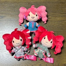 Kasane Teto Fuwapuchi Mascot Plush Doll Toy Set of 3 SEGA From Japan New
