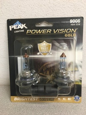 Peak Power Vision Gold Halogen High/Low Beam Automotive Bulb HB4 55W