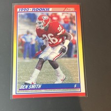 SCORE 1990 Score Rookie Ben Smith #310 Georgia Bulldogs Football Card. rookie card picture