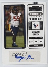 2022 Panini Contenders Rookie Ticket Kenyon Green #149 Auto 03xg