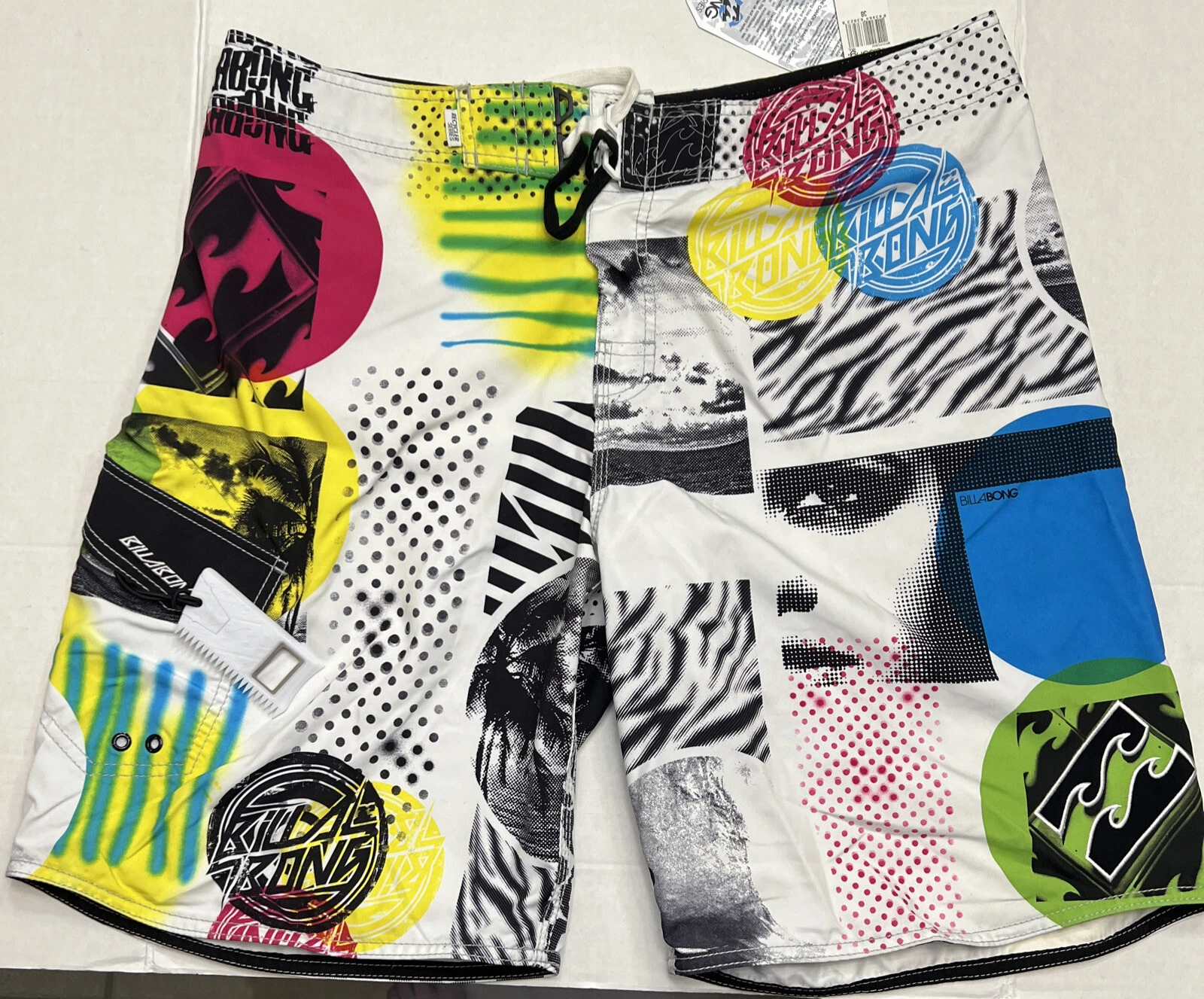 Short de bain homme Billabong neuf avec étiquette taille 38 Eco Supreme Suede Be the Change Recycler