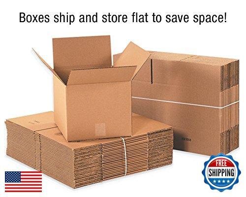 BOX USA 15 Pack of Heavy-Duty Double Wall Corrugated Cardboard Boxes, 9" L x - Picture 3 of 5
